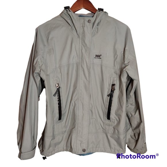 Helly Hansen  Women's Grey Hooded Shell Jacket - Size Small - Picture 1 of 6